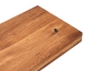 Preview: Windowsill Solid Oak Rustic 52 mm natural oiled, black filling, full stave lamellas