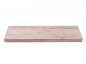 Preview: Wall shelf Solid Oak Rustic 52 mm brushed chalked white oiled, brown filling, full stave lamellas