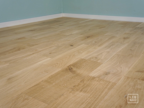 Solid flooring Oak Rustic 15x130 x 1400-2200 mm filled pre-sanded