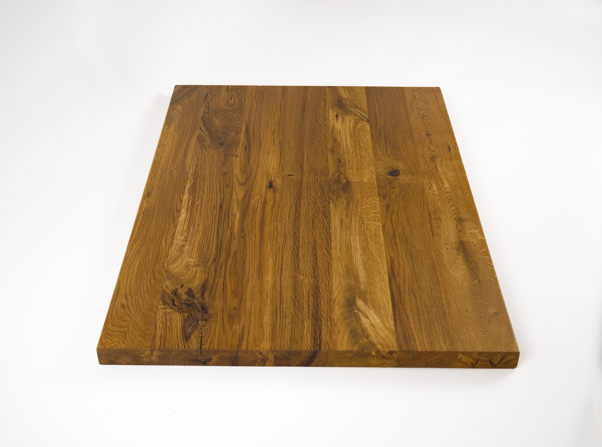 Lignau - Wildeiche Treppenplatform mm Naturgeölt Podest Massivholzplatte Tischplatte Esstisch Arbeitsplatte 40 Eiche