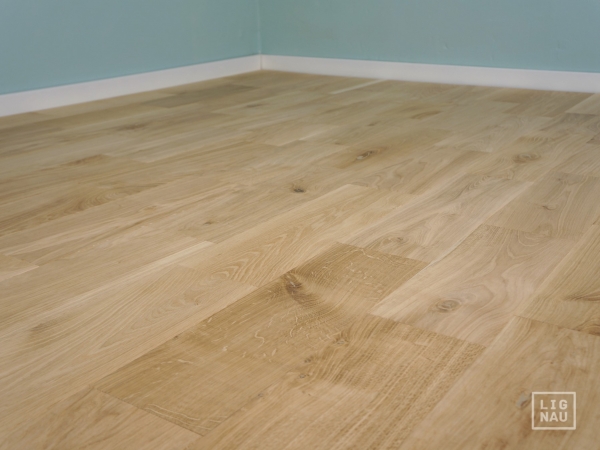 Parquet massif Chêne Rustique 20x140 mm huilé naturel