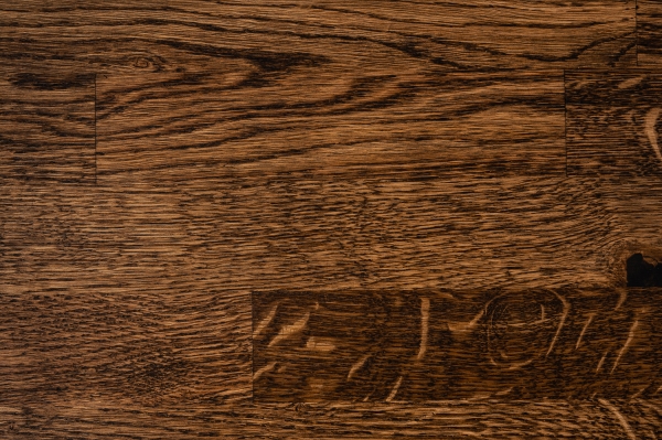 Stair tread Solid Oak Hardwood , Rustic grade, KGZ 60 mm, tone smoked oak oiled