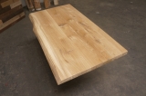 Worktop Solid wood Wild oak with unteamed live edge 40 mm untreated
