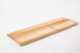 Window sill Solid Birch Hardwood with overhang, 20 mm, hard wax oil nature