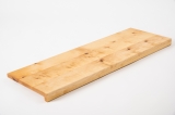 Window sill Solid Birch Hardwood with overhang, 20 mm, nature oiled