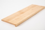 Window sill Solid Birch Hardwood  with overhang, 20 mm, lacquered