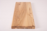 Stair tread Solid Ash Hardwood , Rustic grade, 40 mm, hard wax oil nature