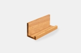 Wall shelf Solid Oak Hardwood with hangers 20 mm, Length: 400mm prime grade nature oiled