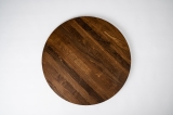 Round Tabletop Dining Table Coffee Table Smoked Oak 26mm